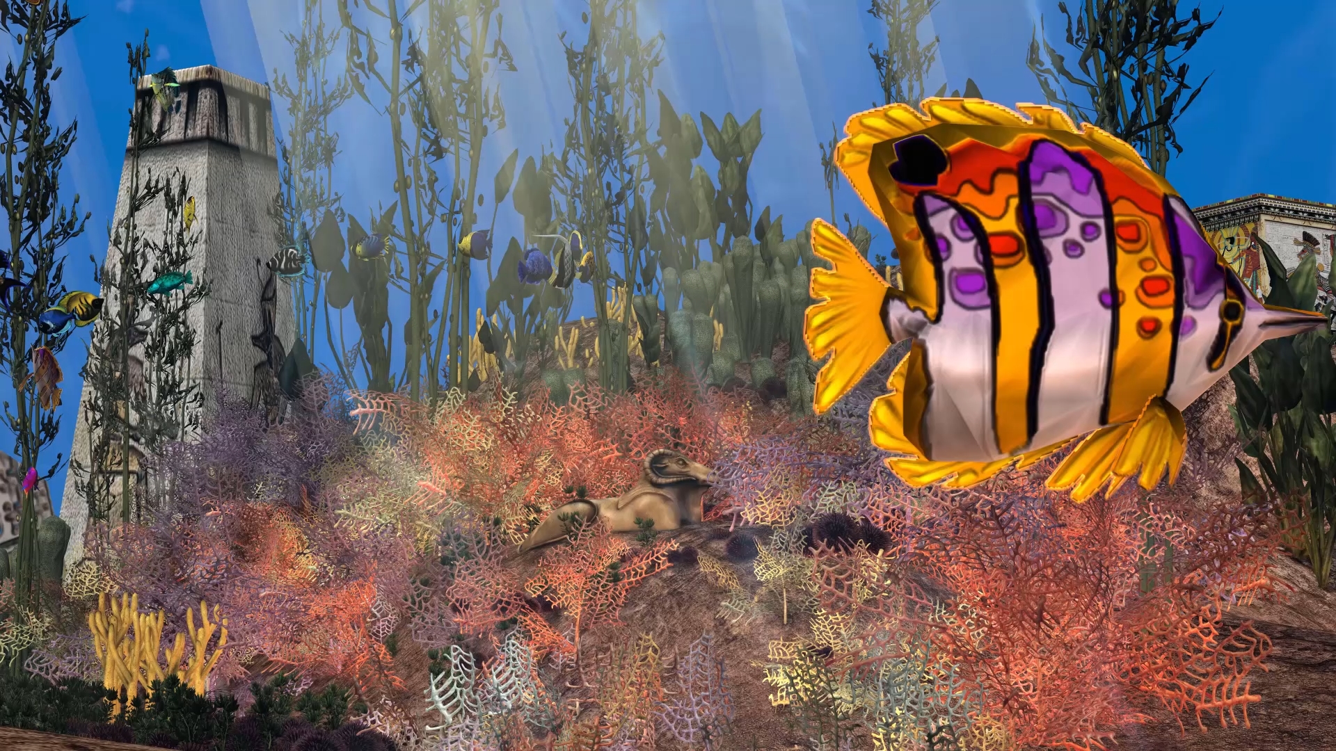 Underwater Atlantis CGI Scene Set