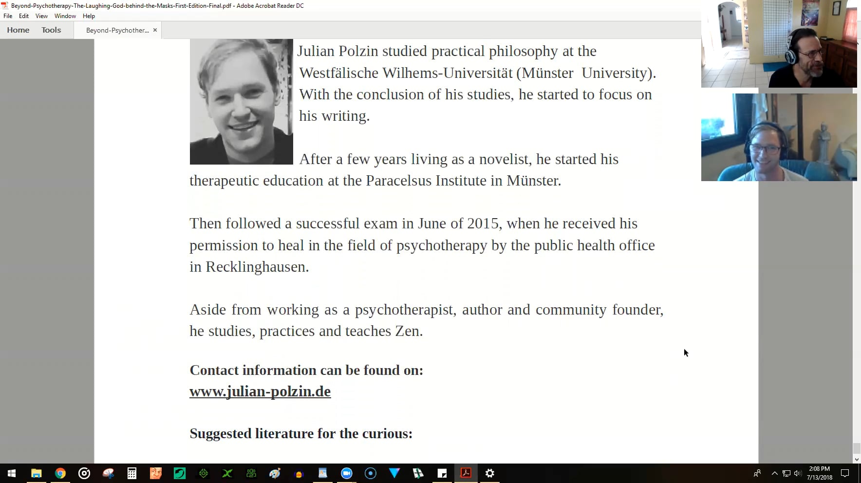 Gerald Clark Interviews Julian Polzin: NOW and ZEN