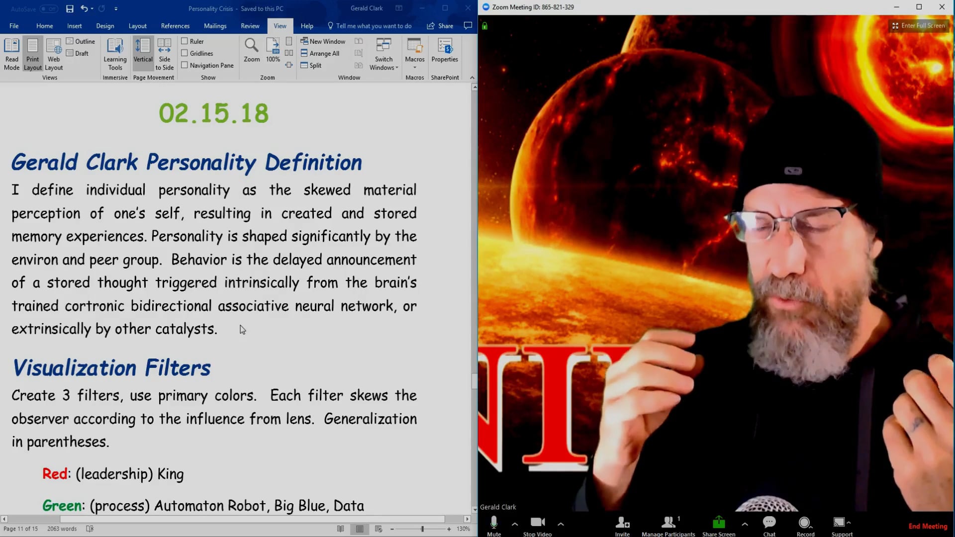Skewed Perception and Identity Crisis