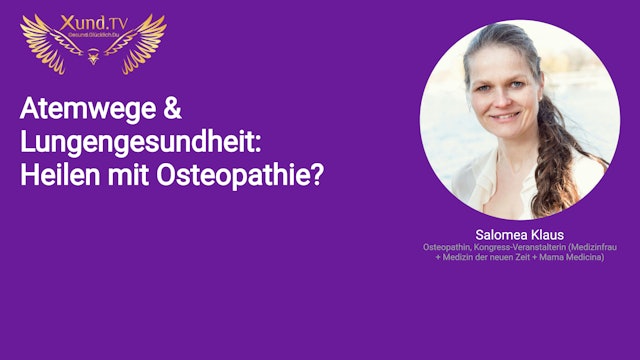 Atemwege & Lungengesundheit: Heilen mit Osteopathie?