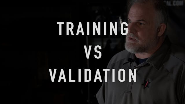 Training vs Validation