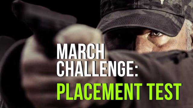 March Placement Test Challenge