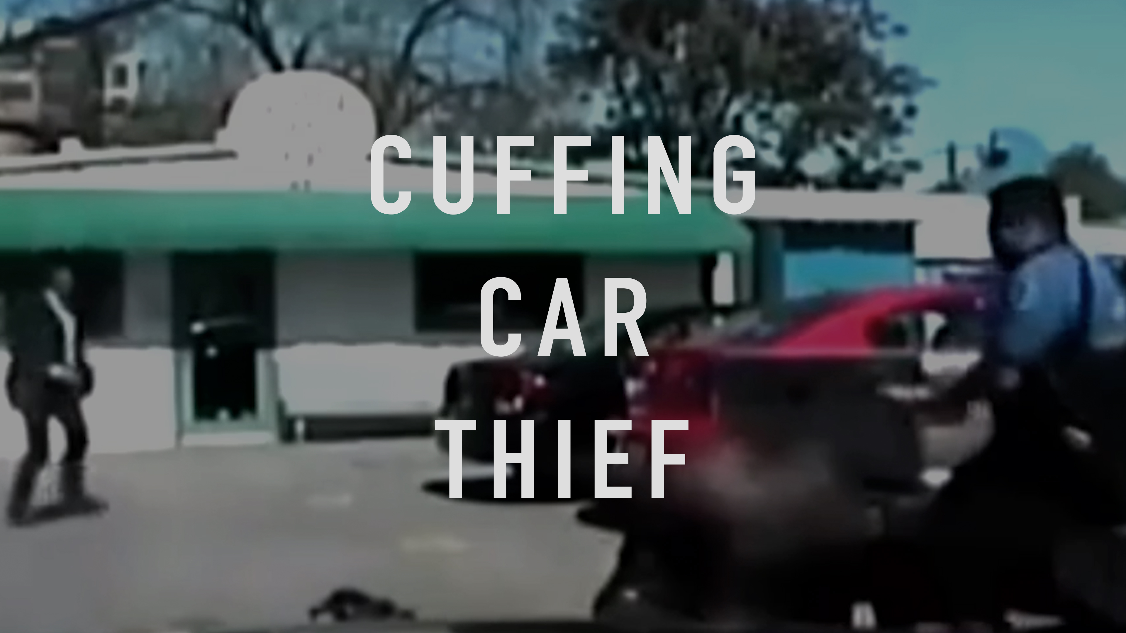 Cuffing Car Thief