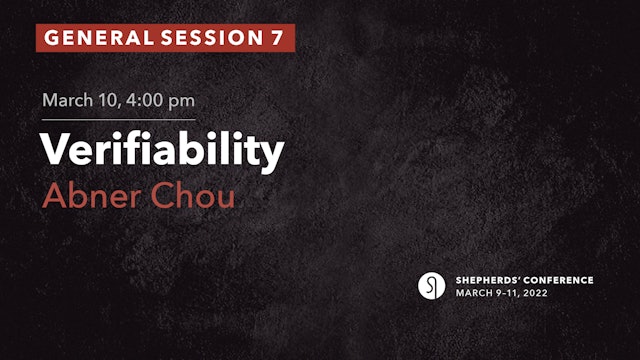 General Session 7: Verifiability - Abner Chou