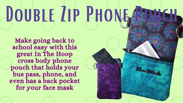 Double Zip Phone Pouch GICS9 - Julie ...