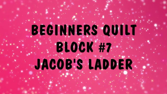 Beginner's Quilt Series: Part 8 GICS1...