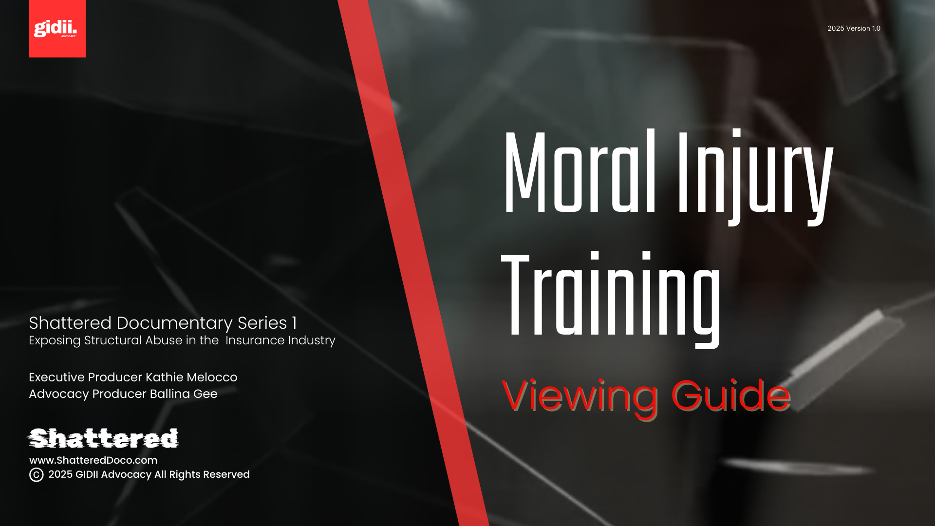 Part 3A: Viewing Guide - Shattered Training Moral Injury Dramatisation Film
