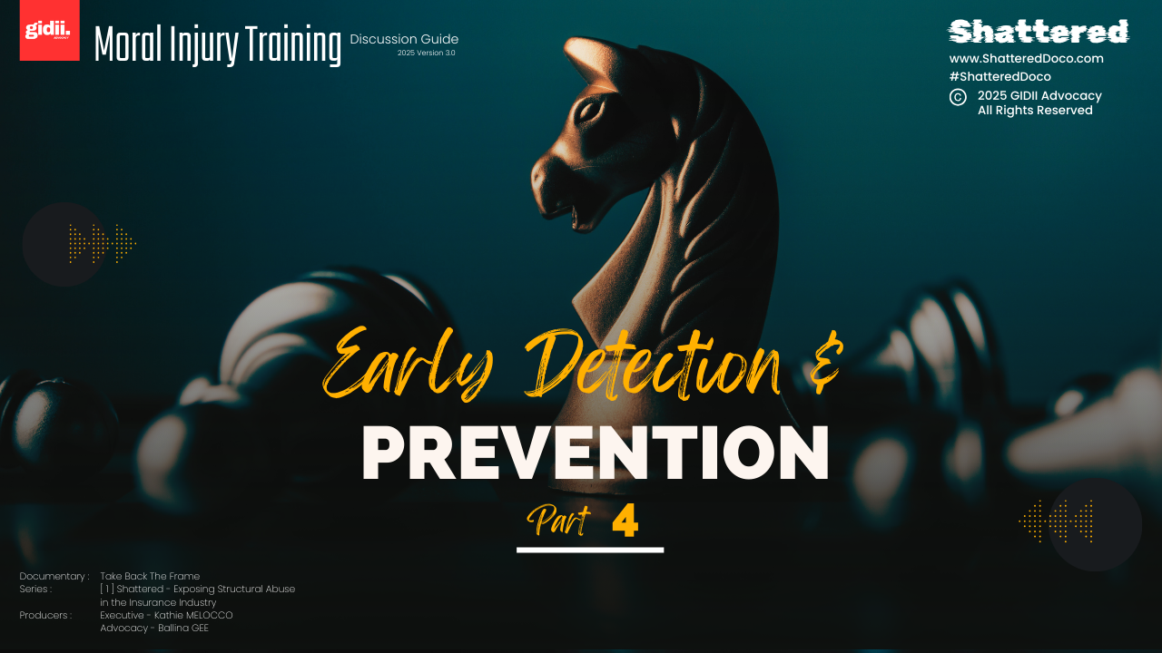 Part 4D: Early Detection and Prevention - Moral Injury Training Discussion Guide