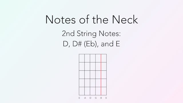 Lesson 18 Notes of the Neck B String P2