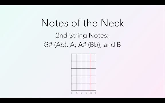 Lesson 20 Notes of the Neck B String ...