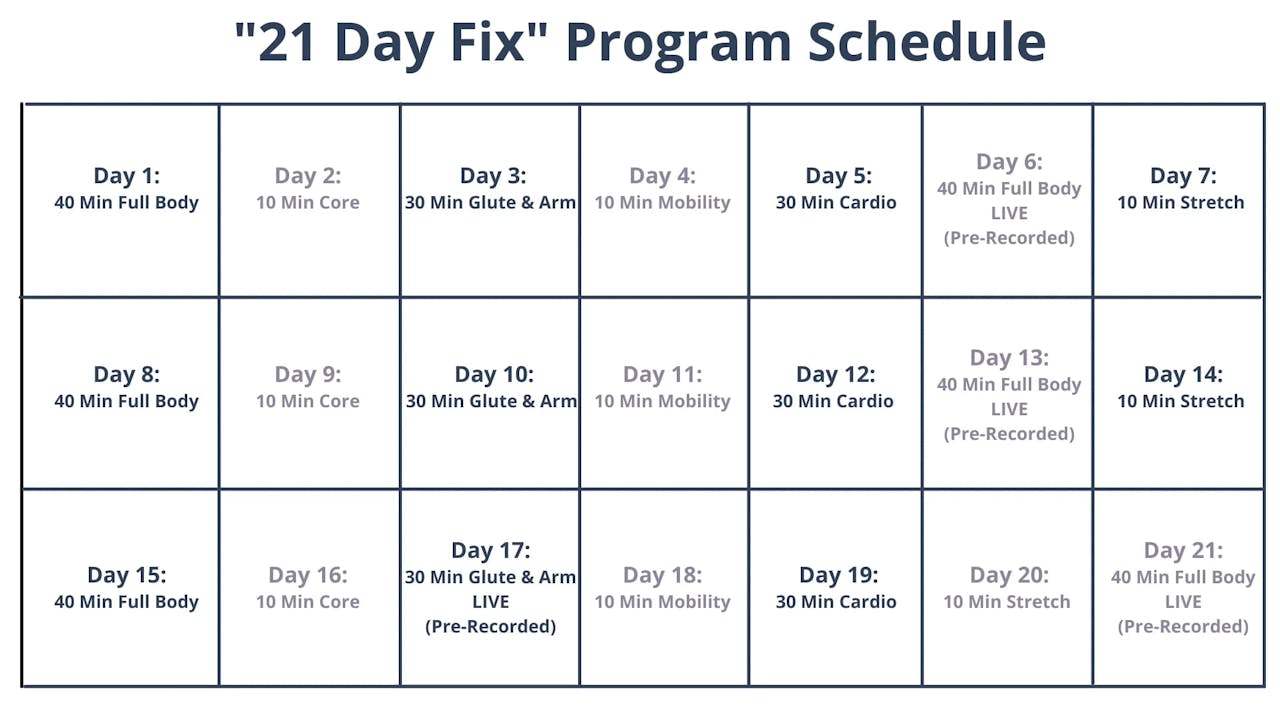 21 Day Fix – Challenge Group Guides