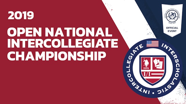 2019 National Intercollegiate Championship Final - UVA vs TAMU (women's)