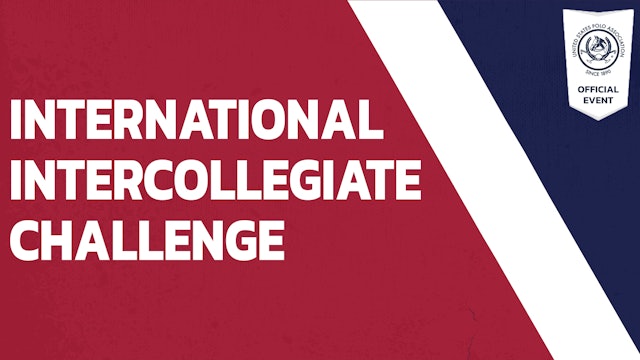 2017 - International Intercollegiate Challenge - England vs USA