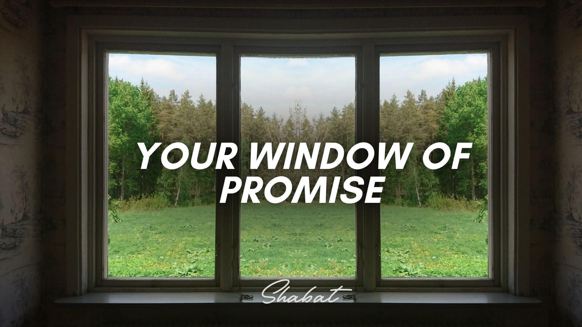 Shabbat: Your Window of Promise (6/19/26)