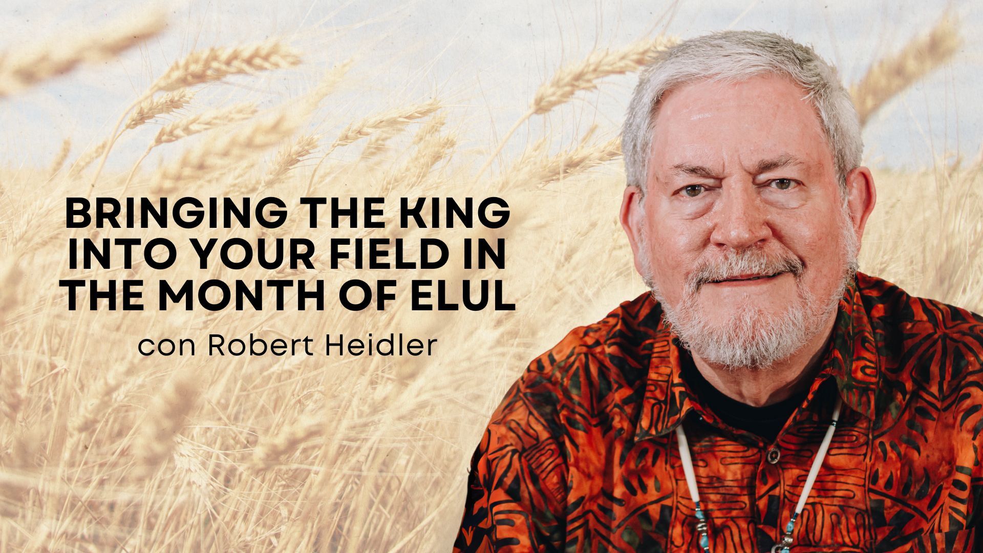 Bringing the King Into Your Field in the Month of Elul w/ Robert Heidler (08/22)