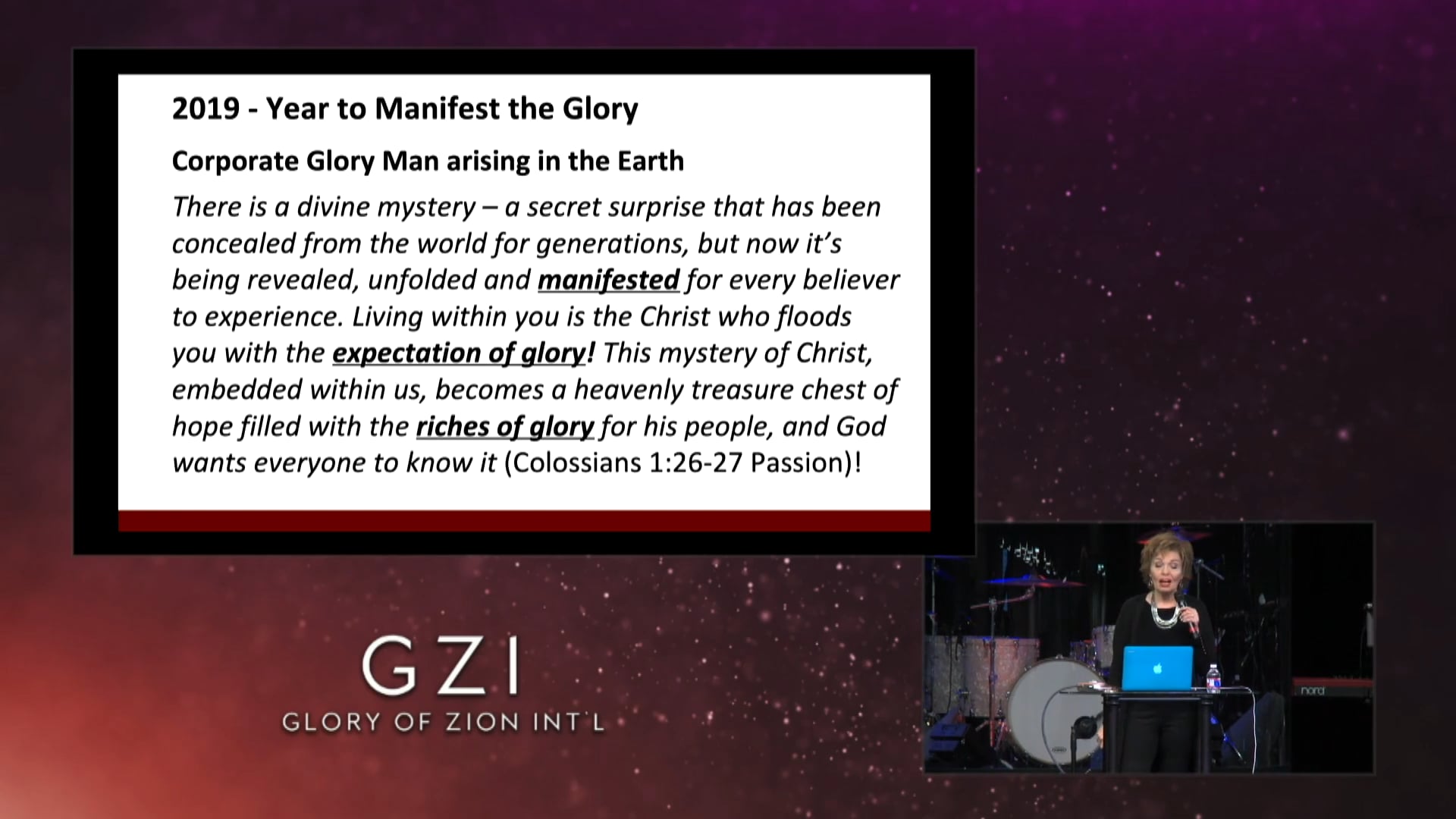 011318 Barbara Wentroble - 2019 Year to Manifest Glory