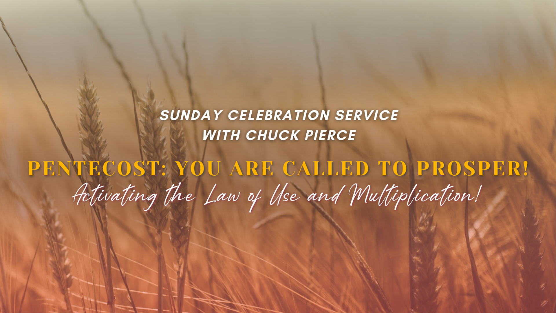 Sunday Celebration: Pentecost - Chuck Pierce (6/09) - 9 AM