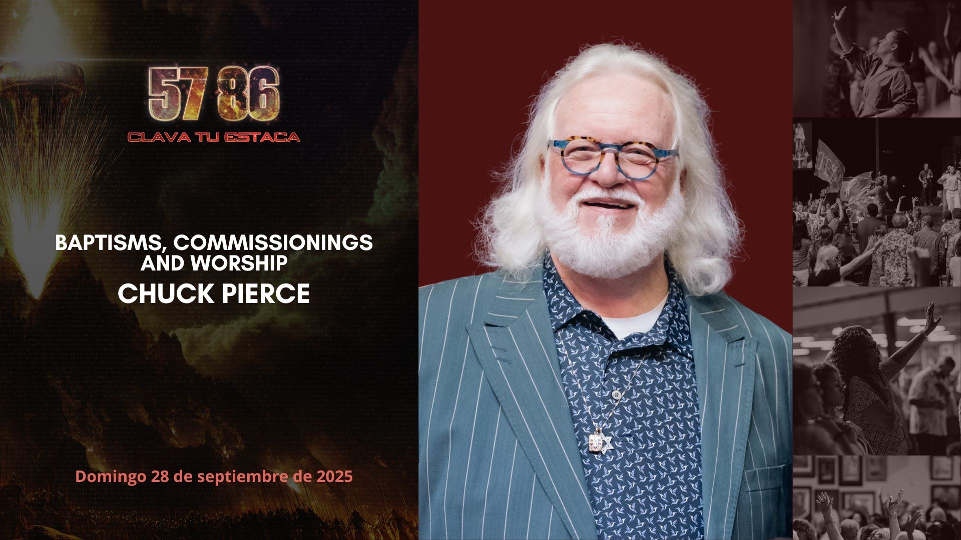 Cabeza del año 5786 - bautismos comisionamientos y adoracion con Chuck Pierce