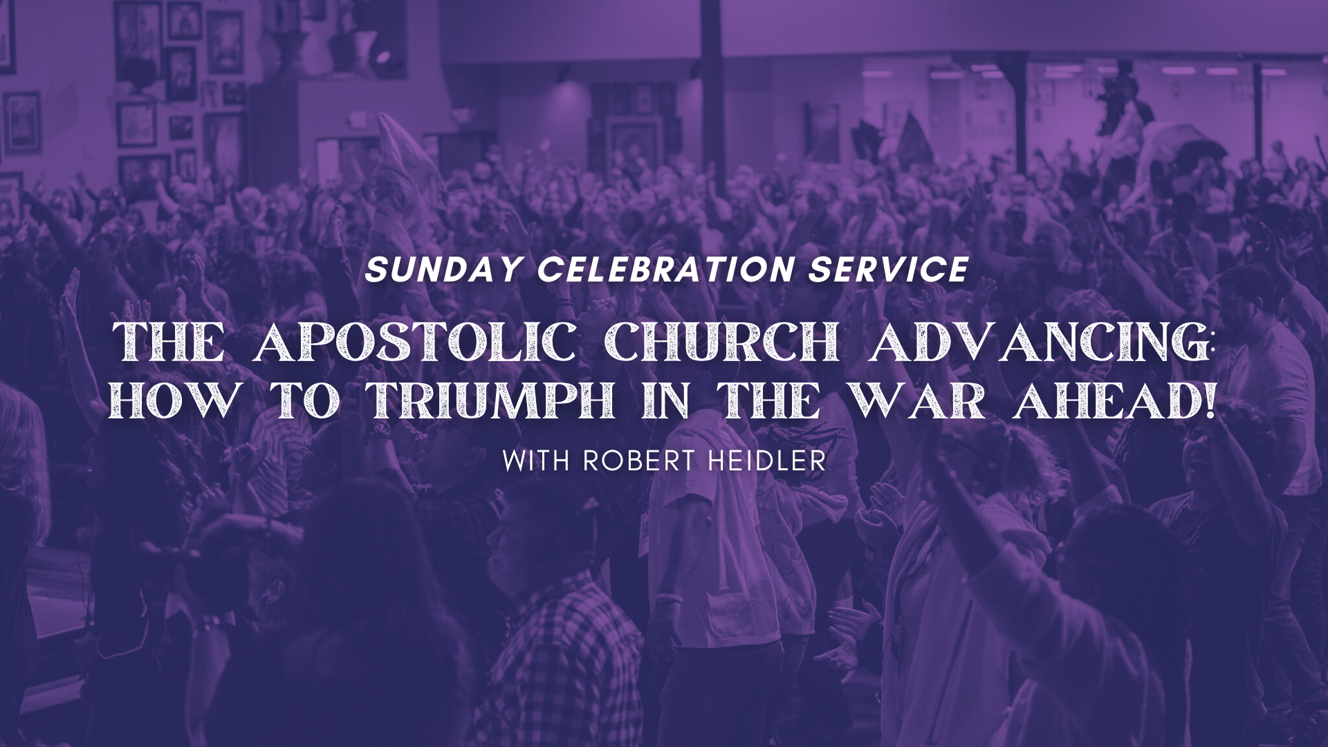 Sunday Celebration - Robert Heidler (1/26) 9 AM