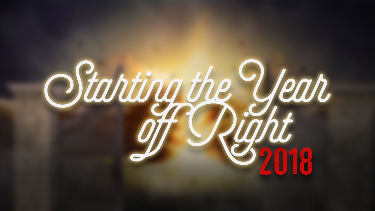 Starting the Year Off Right 2018