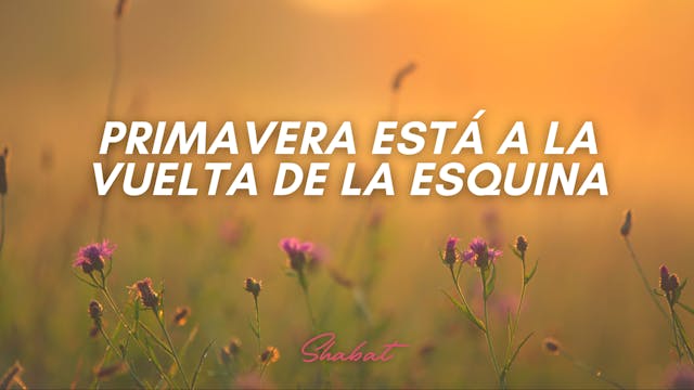 Shabbat: Primavera Está a la Vuelta d...