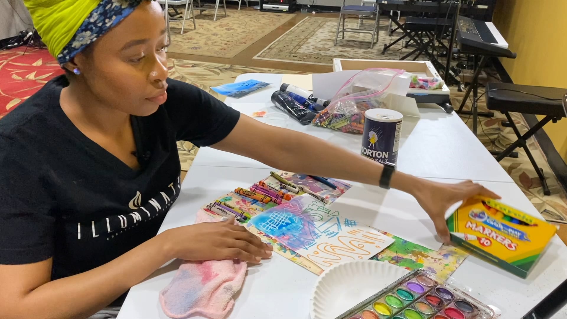 Art with Tumi - Water Resist with Crayon