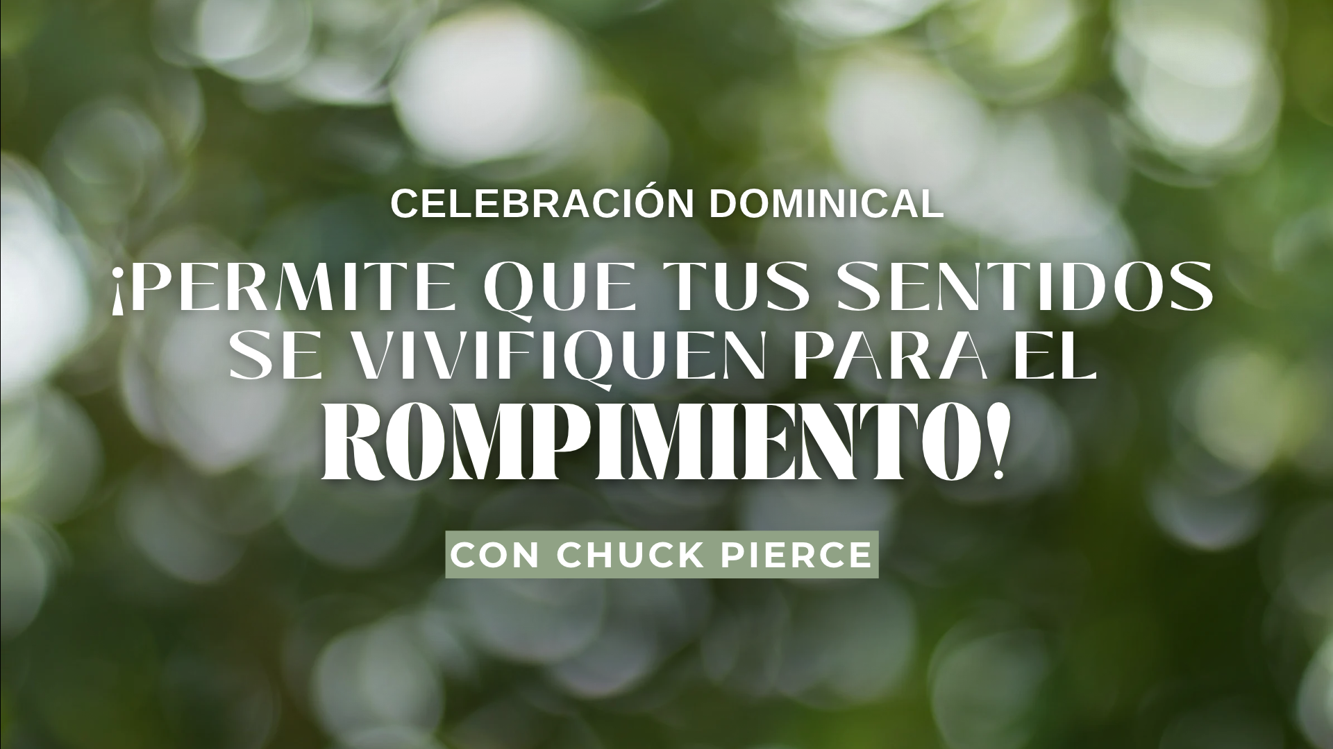 Servicio De Celebración Dominical (10/18/26) 9AM