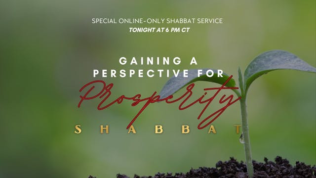 Shabbat: Gaining a Perspective for Pr...