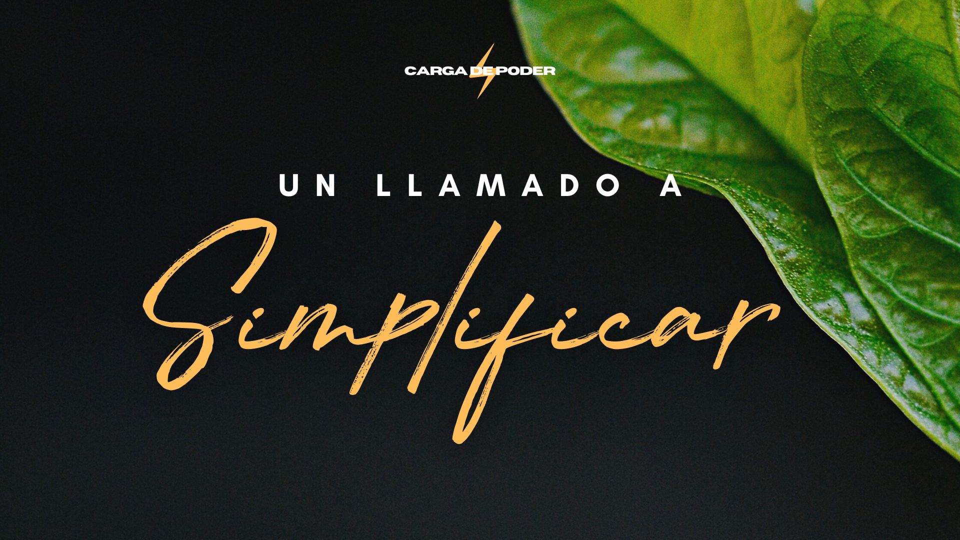 Carga de Poder: Un Llamado a Simplificar (8/24)