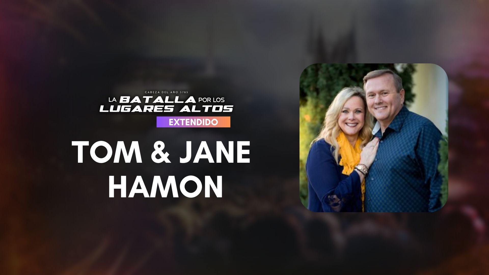 Cabeza del año 5785 con Tom y Jane Hamon (10/10)