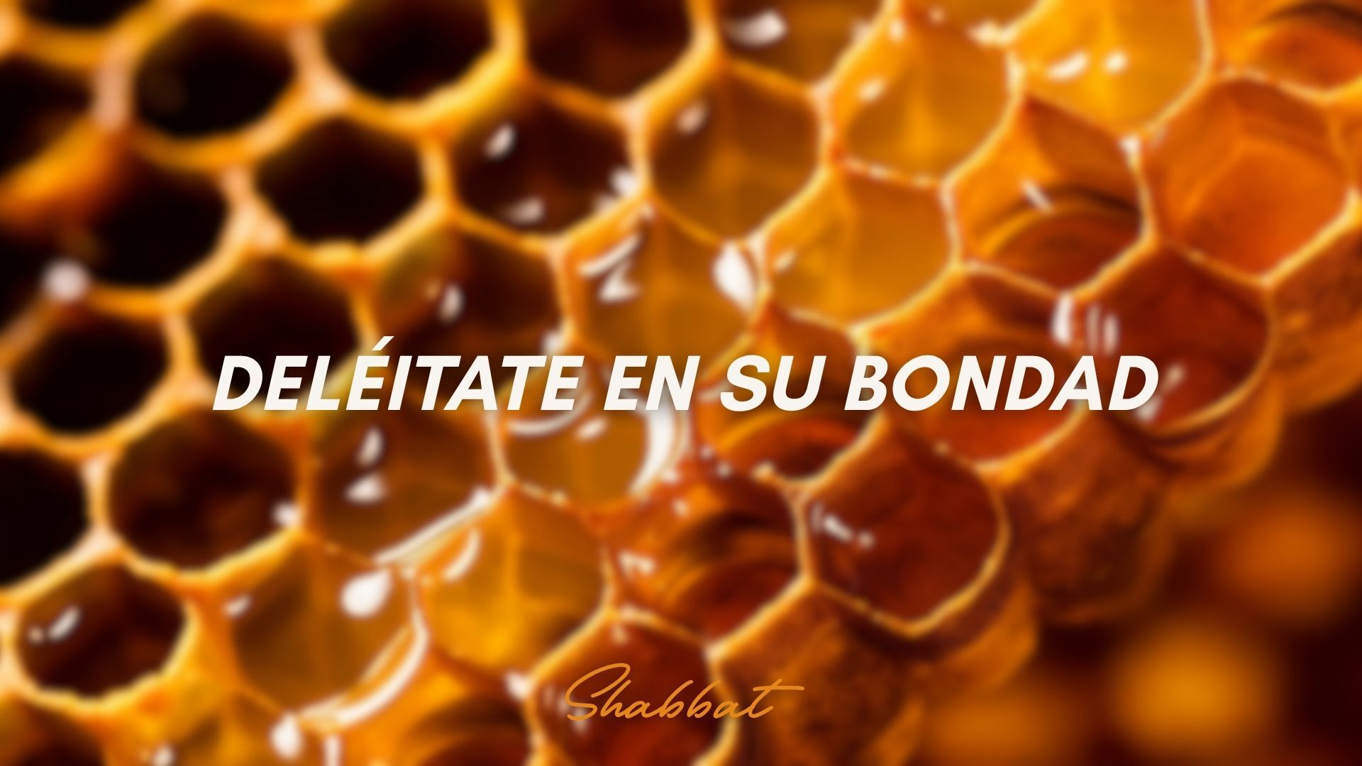 Shabbat: Deléitate en Su Bondad (10/10)