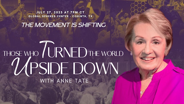 The Movement is Shifting: Anne Tate (7/27)