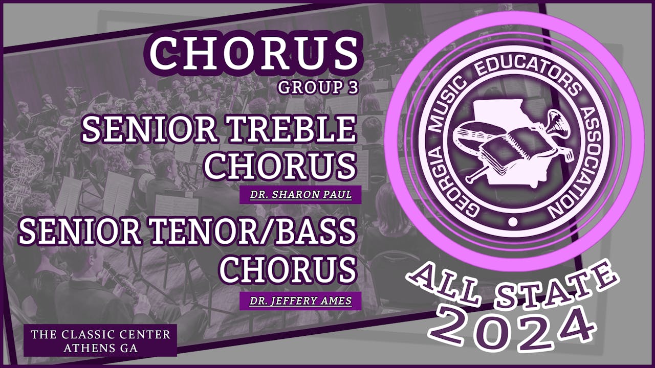 2025 All State Chorus Senior SAAV NOW