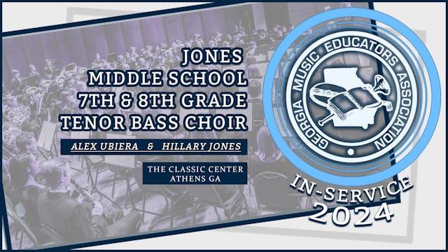 Jones Middle School 7/8 Grade Tenor Bass Choir