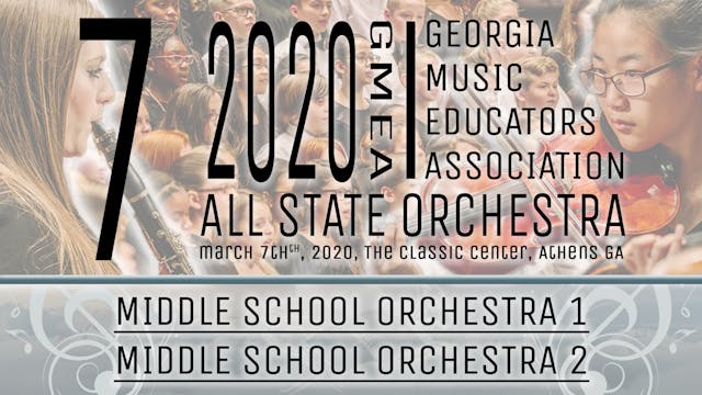 Group 7: MS Orchestras - 20 GMEA All State