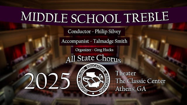 2025 All State Middle School Treble Chorus