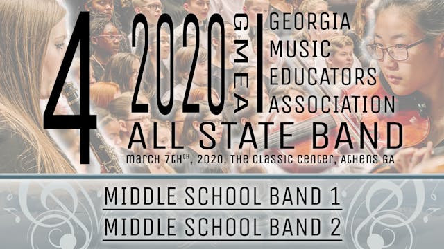 2020 All State Band Middle School Bands