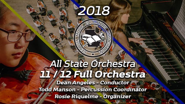 11/12 Full Orchestra: Dean Angeles