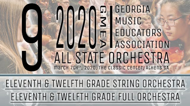 Group 9: 11/12 Orchestras - 20 GMEA All State