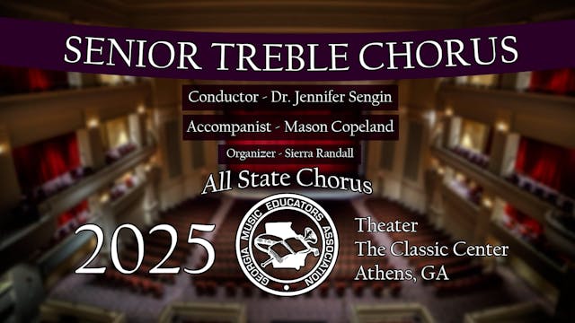 2025 All State Senior Treble Chorus