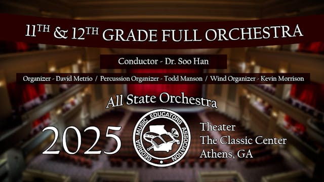 2025 All State 11 12 Full Orchestra Dr Soo Han