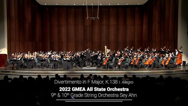 GROUP 8 - ALL-STATE 9TH & 10TH GRADE STRING ORCHESTRA - SEY AHN