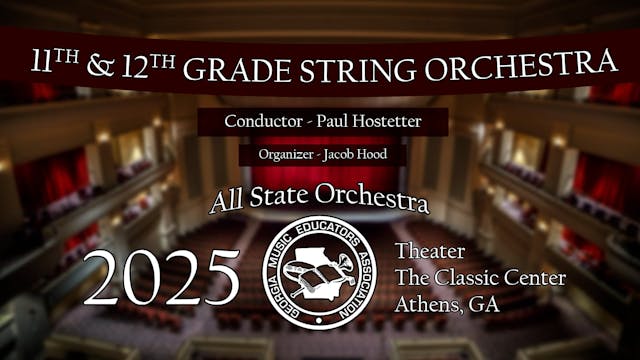 2025 All State 11 12 String Orchestra Paul Hostetter