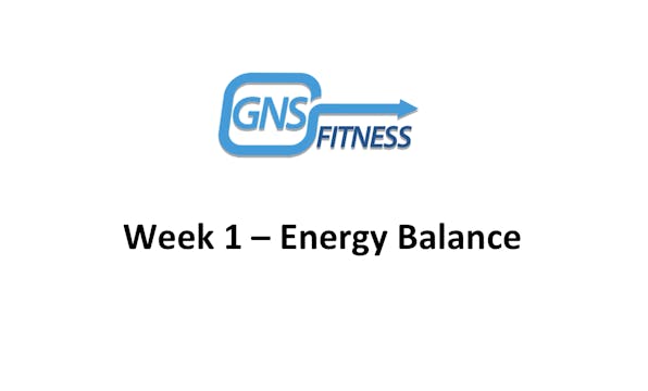 Week 1 Homework Video - Energy Balance 