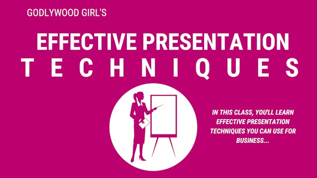 Effective Presentation Techniques (Ma...