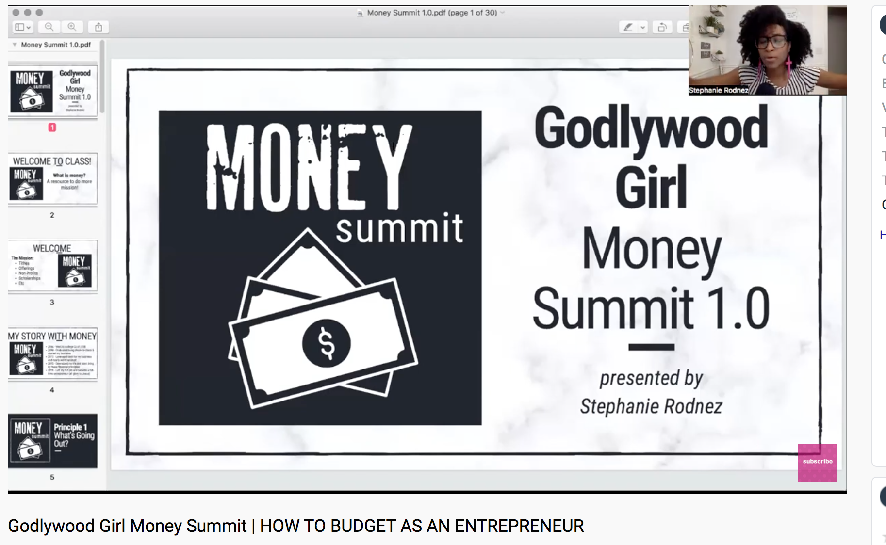 Godlywood Girl Money Summit 1.0 - September 27 2022