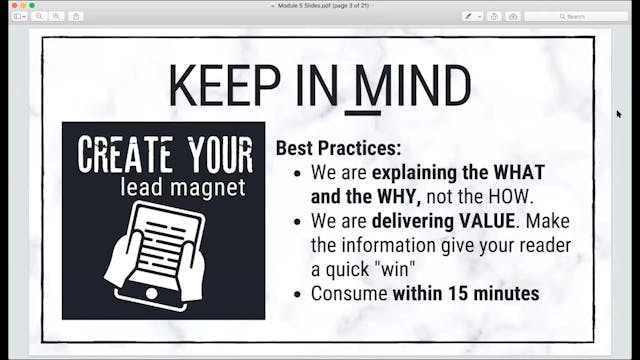 School Of Business 3 - Module 5 Video...