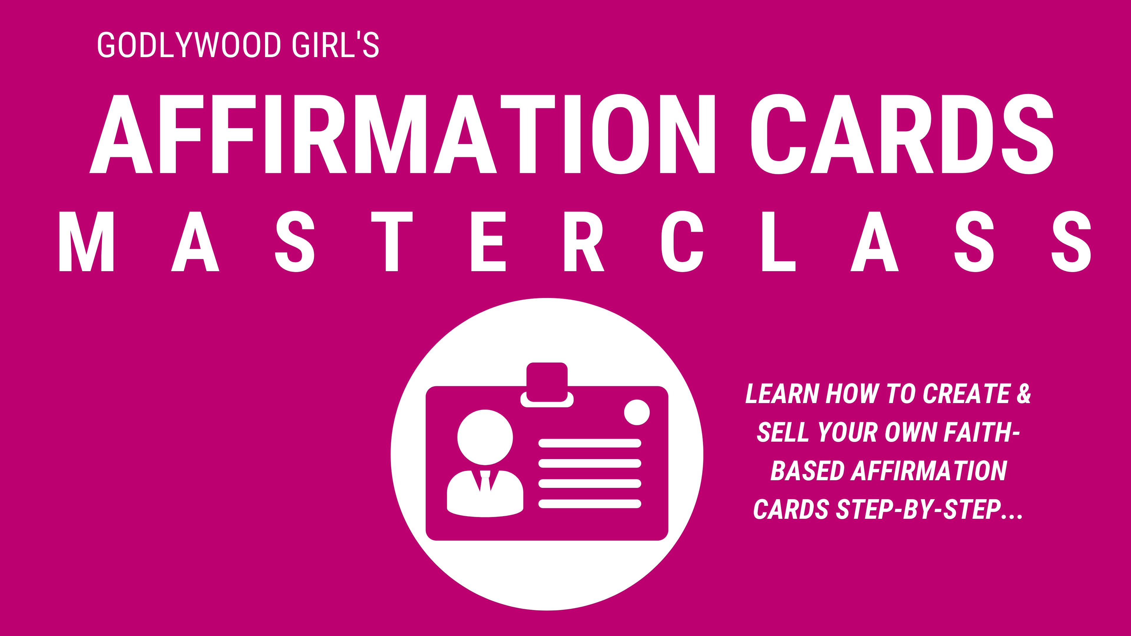 How To Create And Sell Affirmation Cards (Masterclass)