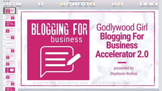 Blogging For Business Accelerator 2.0...