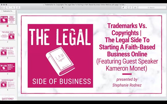Trademarks Vs. Copyrights For A Faith...